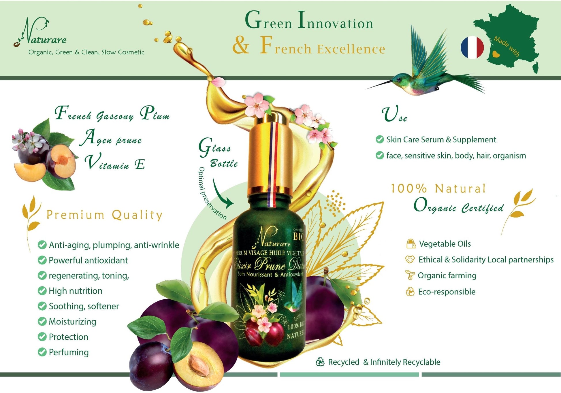 Naturare - Élixir Apaisant à l'Huile de Prune | Protocole Zen - Barrier™ - Soin - Skincare par Amber Nemesis - Futura Féminin