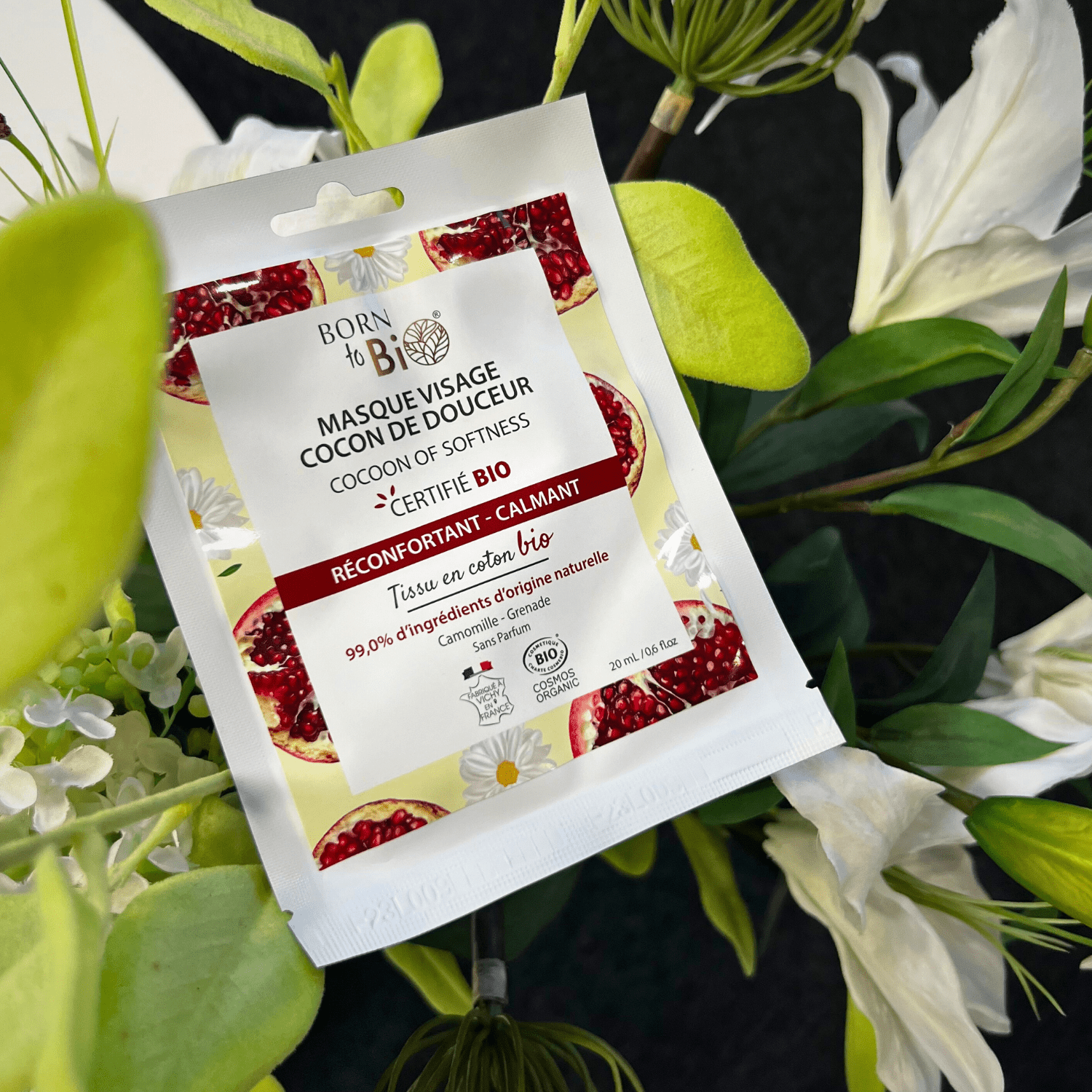 Masque visage Cocon de Douceur en coton - Certifié Bio - Soin - Masques par Born to Bio - Futura Féminin