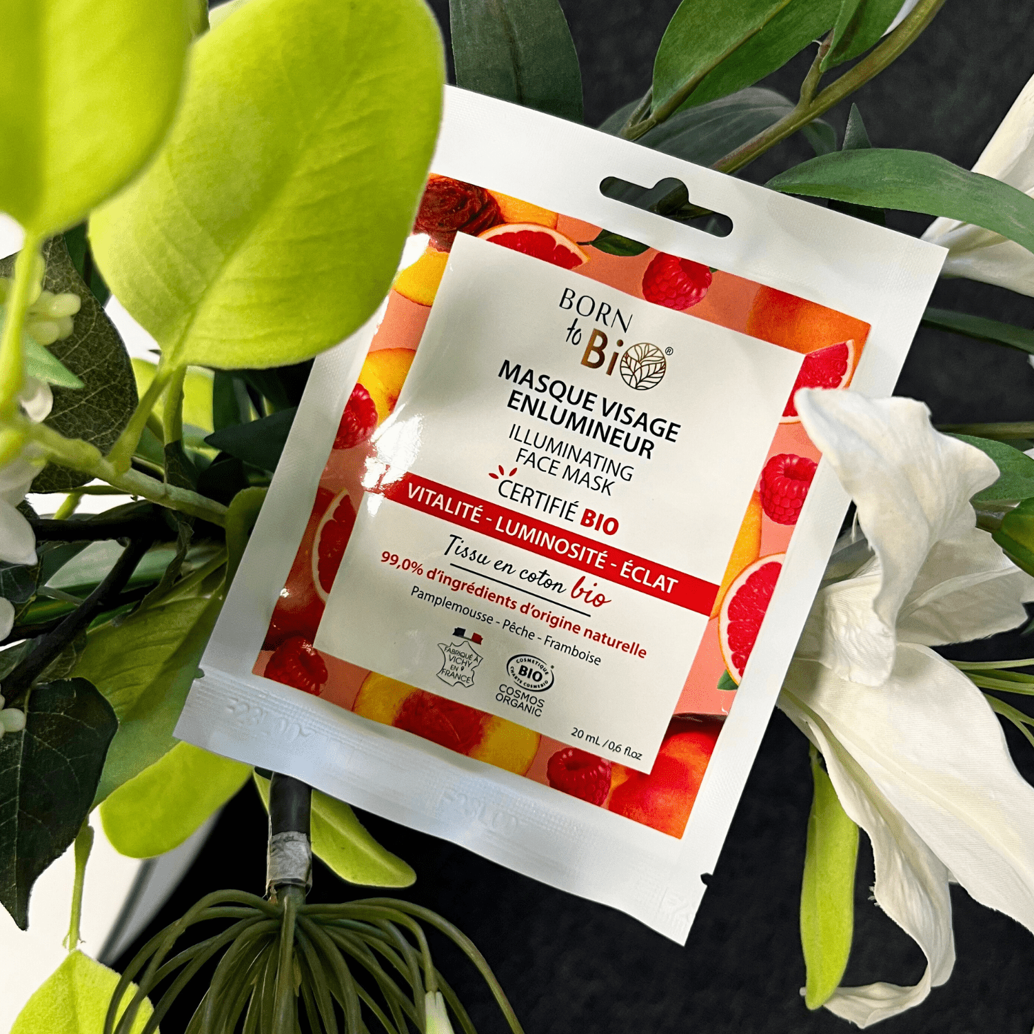 Masque visage Enlumineur en coton - Certifié Bio - Soin - Masques par Born to Bio - Futura Féminin