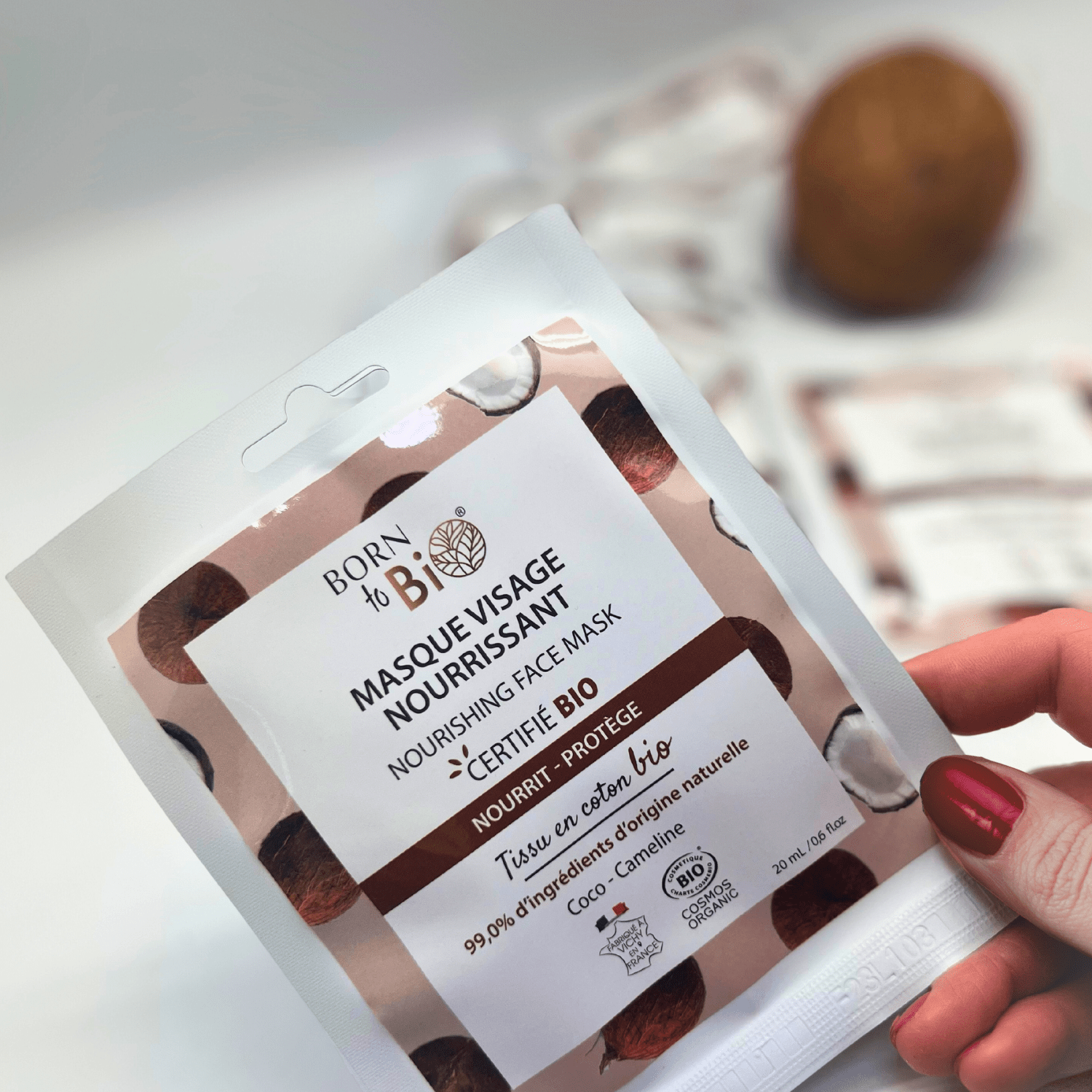 Masque visage Nourrissant en coton - certifié Bio - Soin - Masques par Born to Bio - Futura Féminin