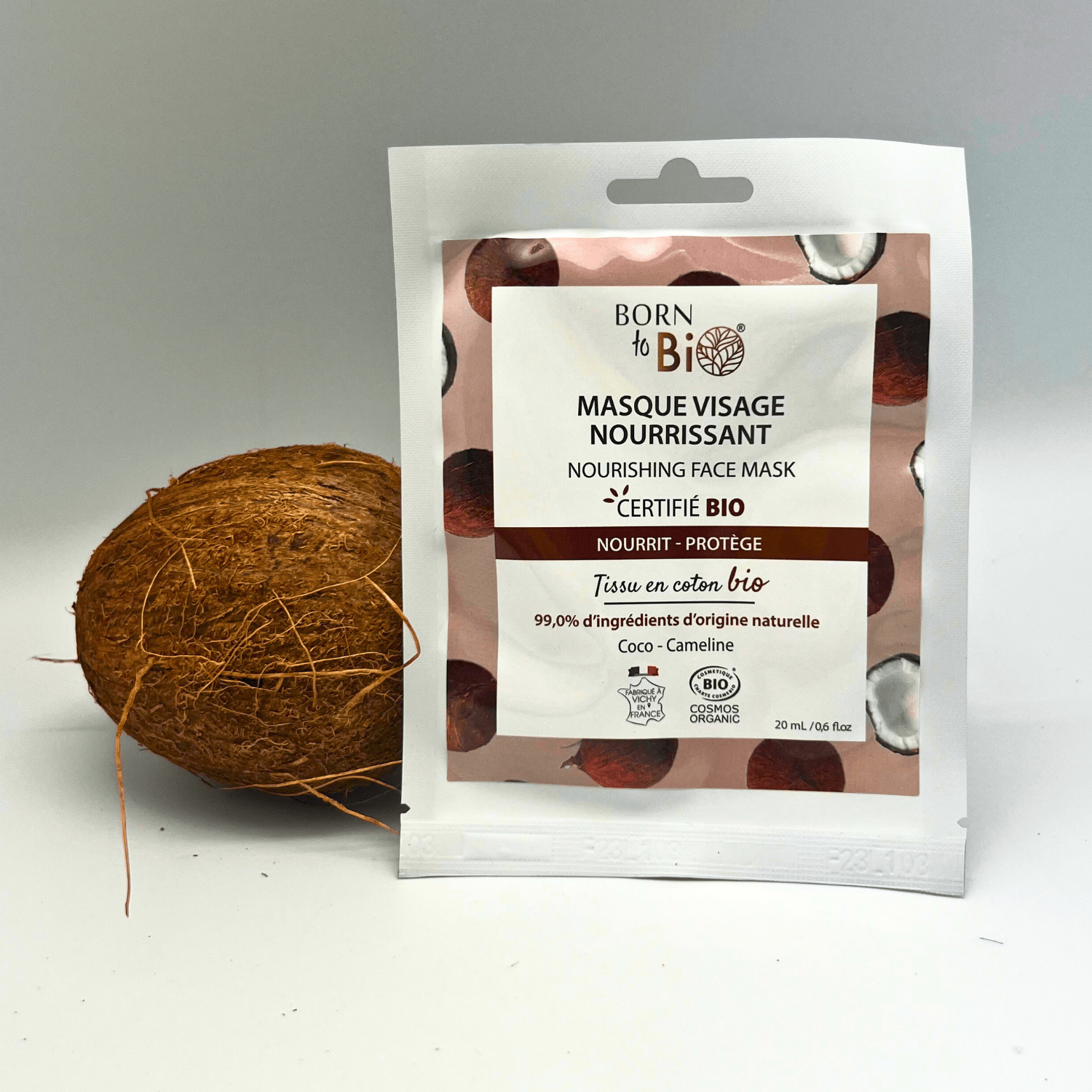 Masque visage Nourrissant en coton - certifié Bio - Soin - Masques par Born to Bio - Futura Féminin