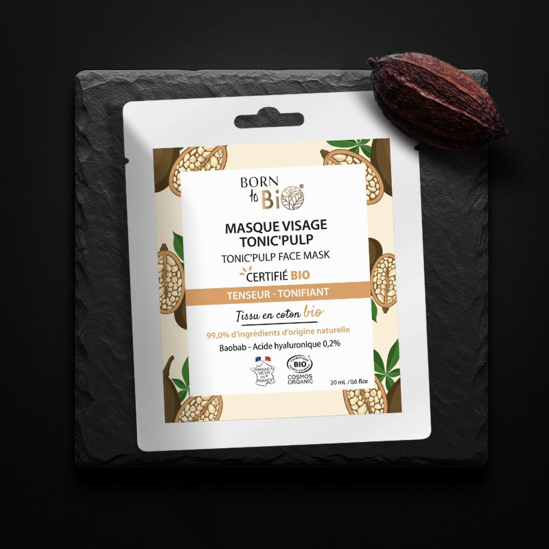 Masque Visage Tonic'Pulp Bio | Made in France | Effet Tenseur & Fermeté - Soin - Masques par Born to Bio - Futura Féminin
