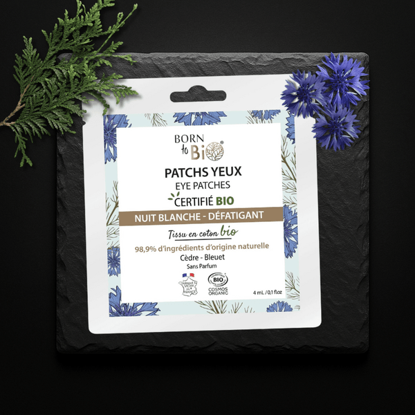 Patchs Contour des Yeux Nuit Blanche Bio | Made in France | Anti - Fatigue - Soin - Masques par Born to Bio - Futura Féminin