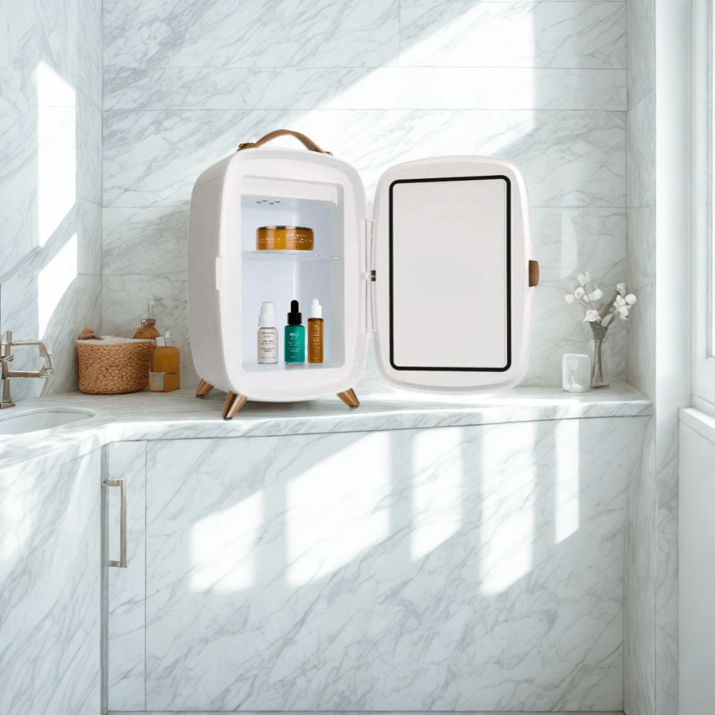 Réfrigérateur Sérums de Beauté | Miroir & LED Futura™ - Soin White - Kids & Babies par CJDropshipping - Futura Féminin