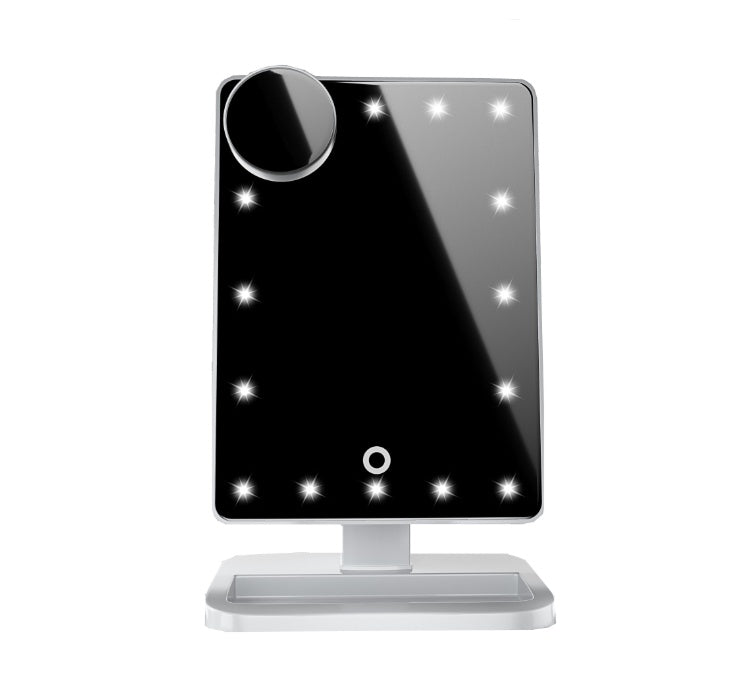 LumiTune™ – Miroir LED Tactile 10× & Bluetooth - Soin Black - Miroir Make - Up LED Tactile Bluetooth par Futura Féminin - Futura Féminin